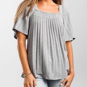NeW DAYTRIP SQUARE NECK BABYDOLL TOP BLOUSE Large L